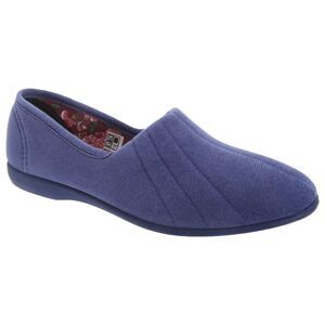 GBS Audrey Womens /Ladies Indoor House Slipper Shoes /Slippers Sizes 5-11 / Blue